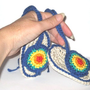 Crochet baby rainbow shoes 3 PDF pattern, Easy crochet pattern for baby booties, Baby flip flops crochet pattern for beginners, Baby sandals image 10