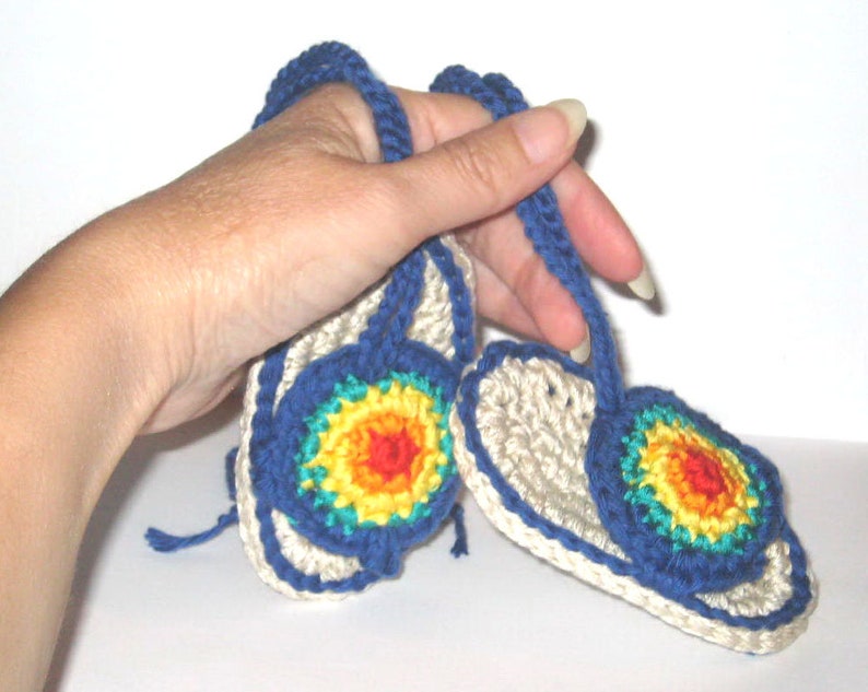 Crochet baby rainbow shoes 3 PDF pattern, Easy crochet pattern for baby booties, Baby flip flops crochet pattern for beginners, Baby sandals image 10