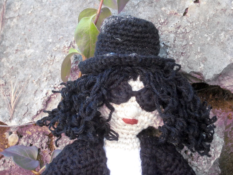 Crochet pattern amigurumi doll, Crochet Two PDF patterns, Amigurumi doll guitar pattern FREE, Rock star doll pattern image 10