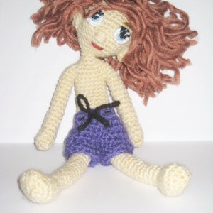 Crochet doll Pearl pattern, Amigurumi doll doll clothes PDF crochet pattern, Girl amigurumi crochet pattern, Doll tutorial image 6