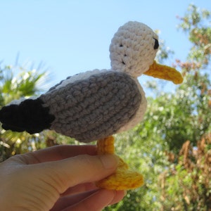 Amigurumi seagull crochet pattern, Crochet pattern amigurumi bird, Crochet seagull, Amigurumi animals pattern, Crochet bird pdf pattern image 7