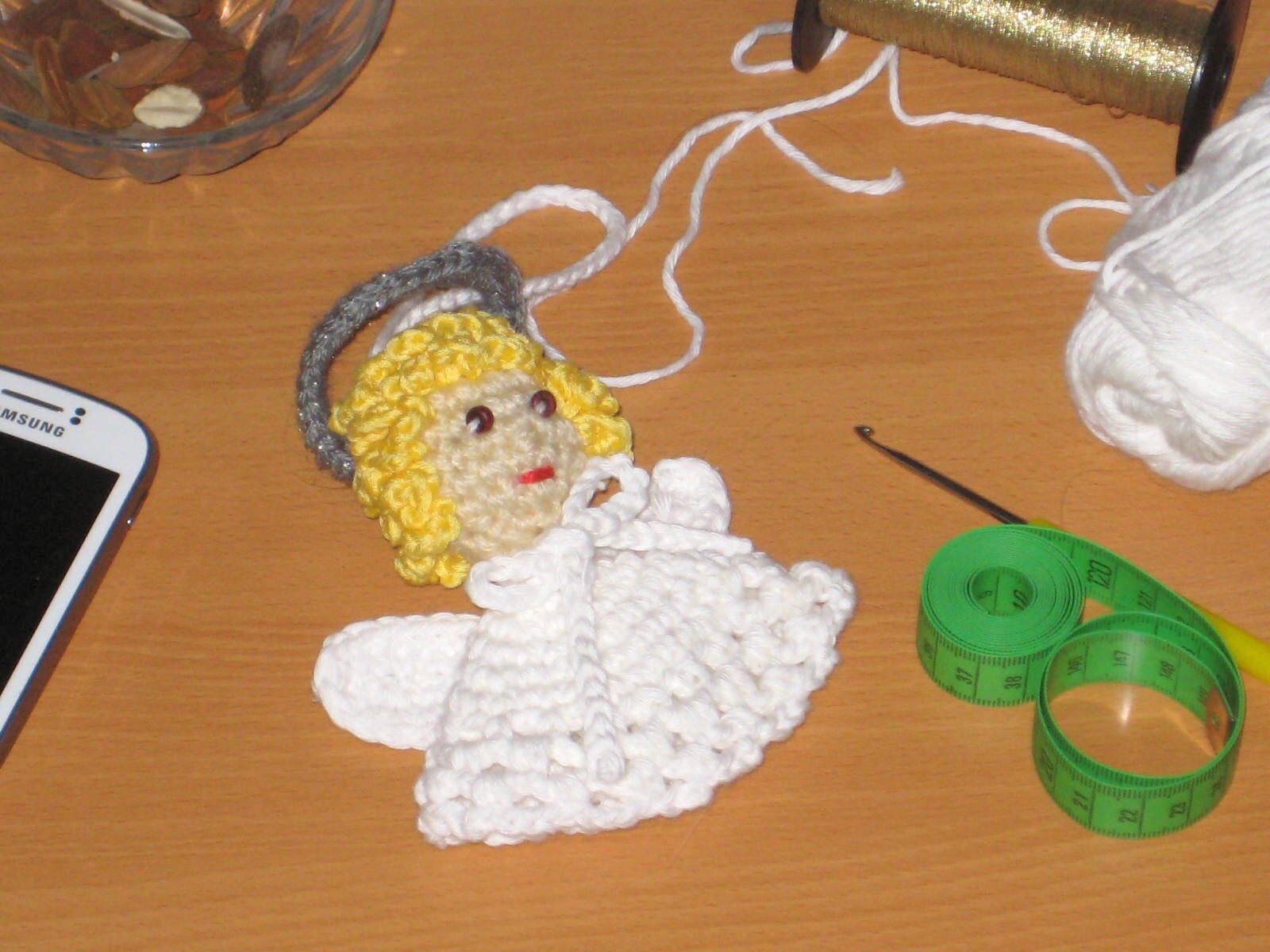 Christmas Angel Ornament Crochet Pattern Crochet Angel Etsy