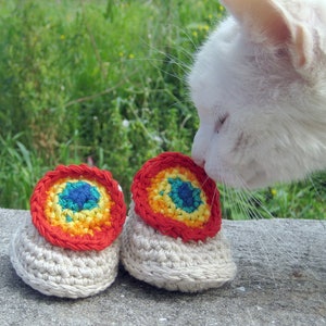 Crochet baby rainbow shoes 3 PDF pattern, Easy crochet pattern for baby booties, Baby flip flops crochet pattern for beginners, Baby sandals image 6