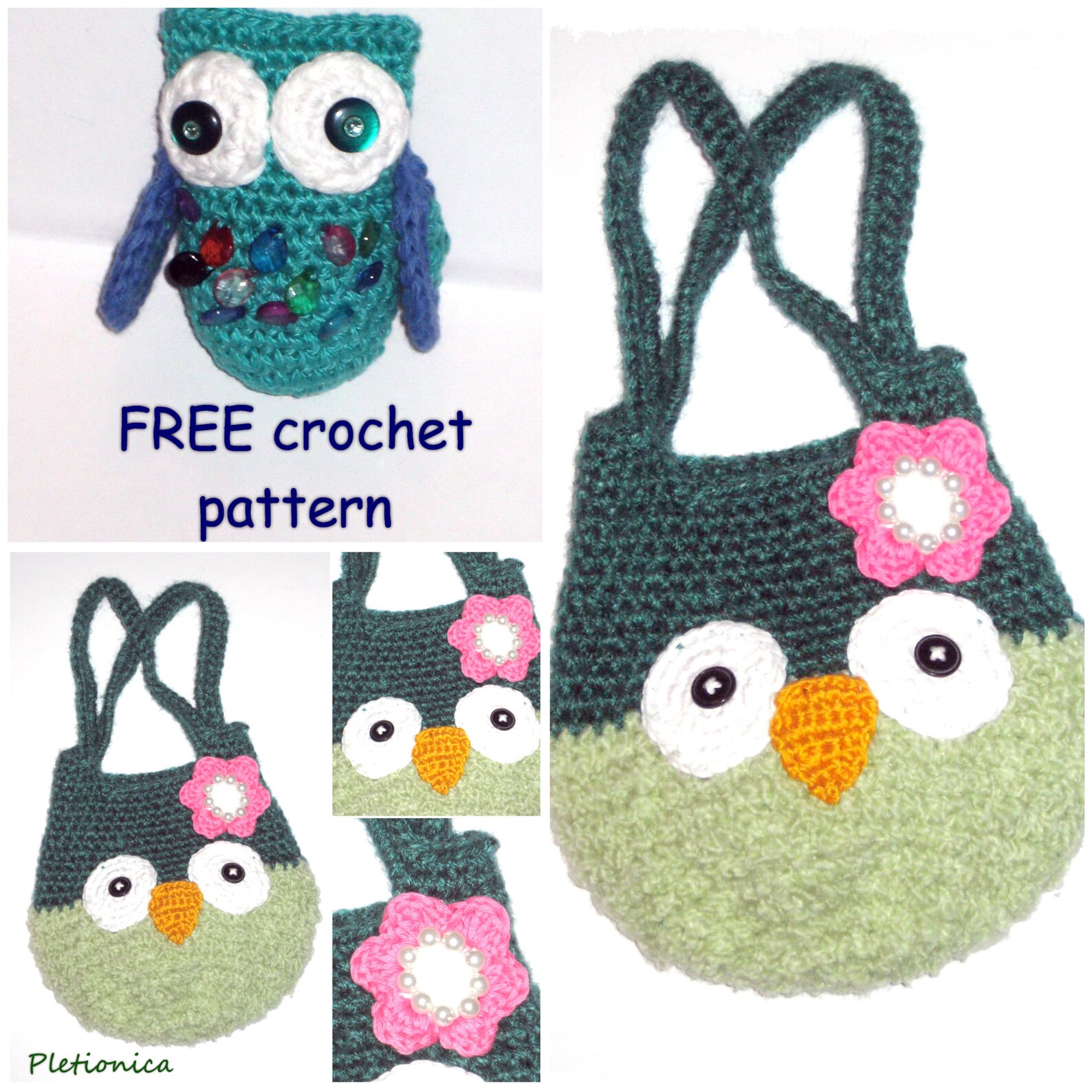 Crochet Owl Bag Pattern Owl Amigurumi FREE Crochet Pattern, Easy