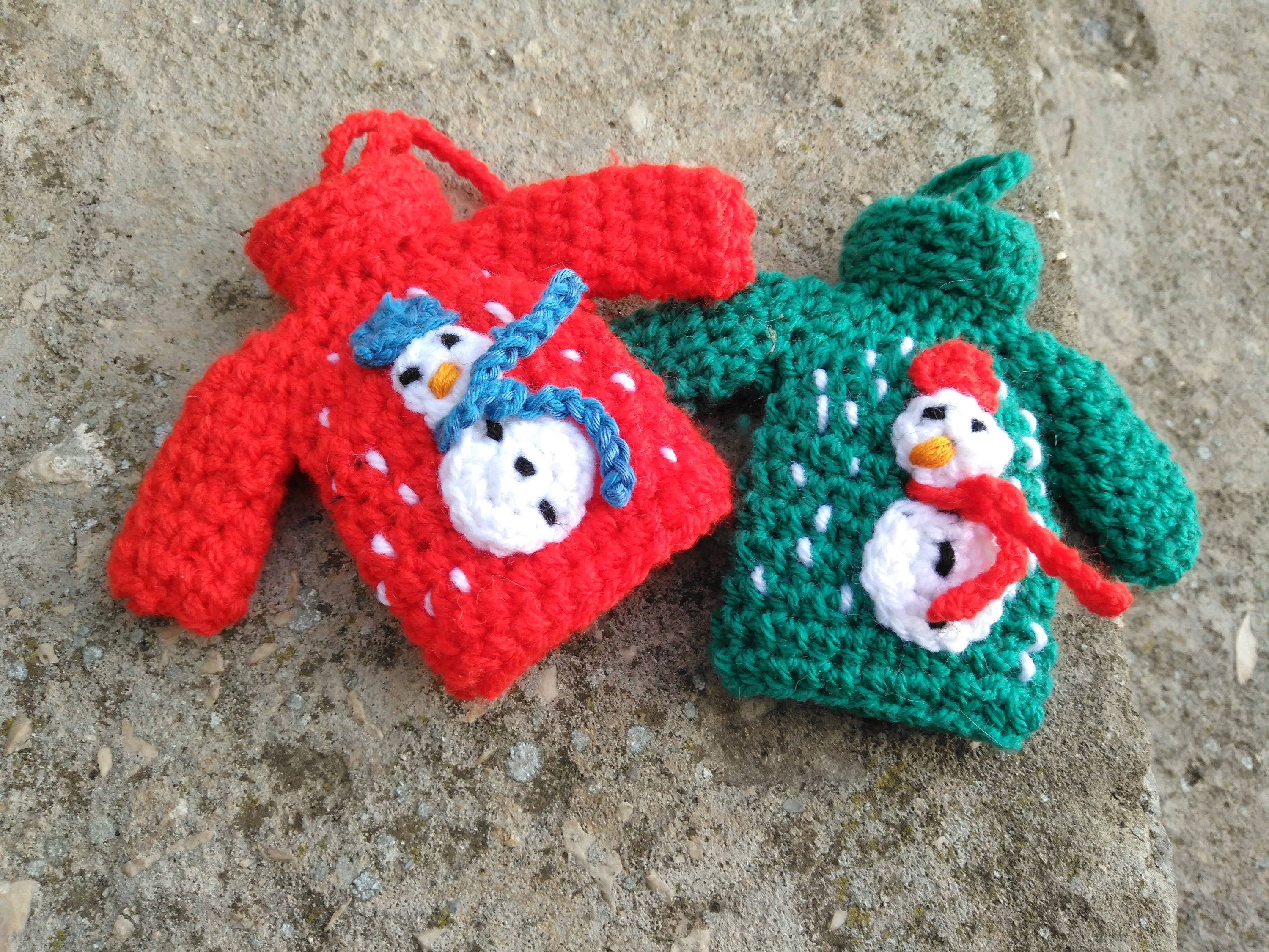 Ugly Christmas Sweater Ornament Crochet Pattern Tiny Sweater Etsy UK