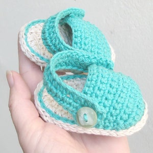 Summer Baby Shoes Pattern, Crochet Pattern Baby Sandals, Baby Girl ...