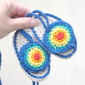 Crochet baby rainbow shoes 3 PDF pattern, Easy crochet pattern for baby booties, Baby flip flops crochet pattern for beginners, Baby sandals image 8