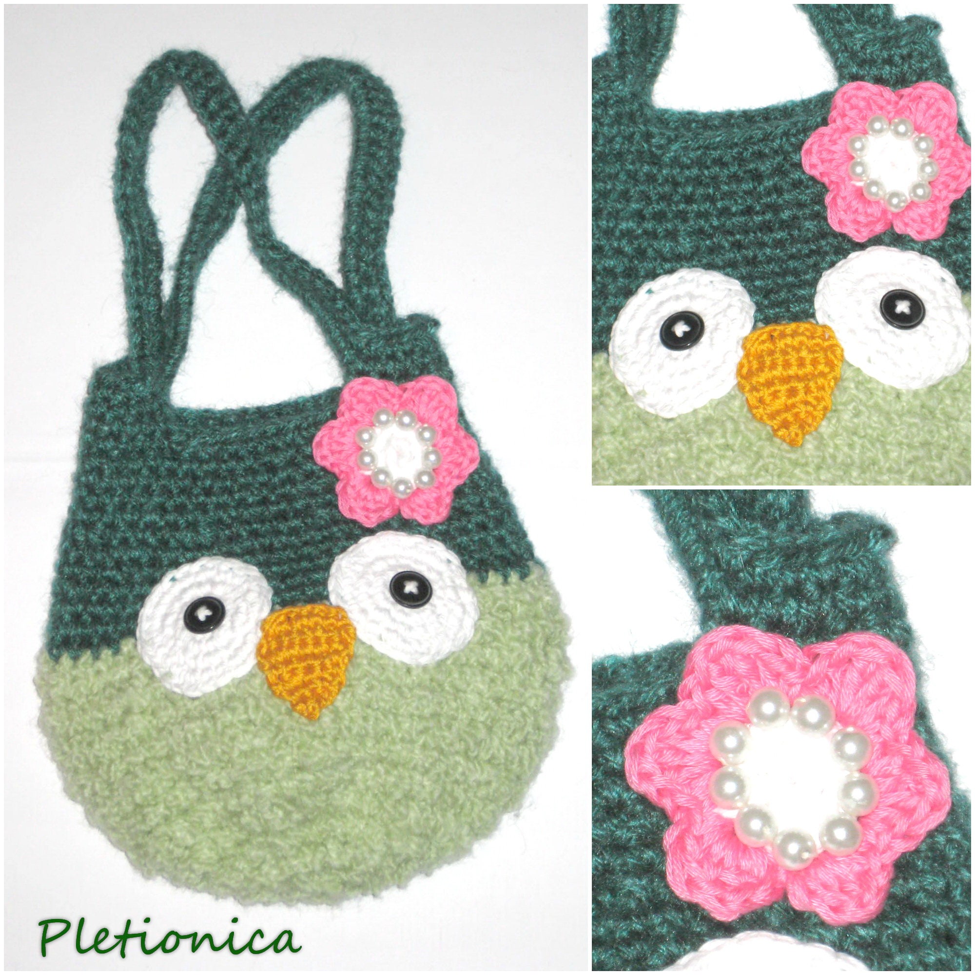 Clothing & Accessories :: Bags & Purses :: Crochet Owl Bag | Finished Item