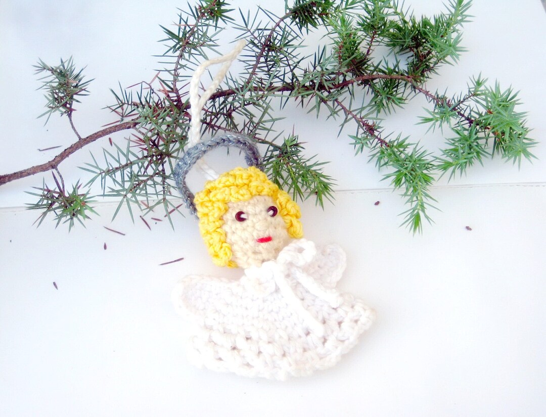 Christmas Angel Ornament Crochet Pattern Crochet Angel Etsy