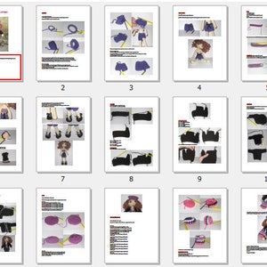 Poupée au crochet motif perlé, poupée Amigurumi vêtements de poupée motif au crochet PDF, motif au crochet fille amigurumi, tutoriel de poupée image 10