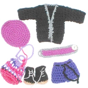 Poupée au crochet motif perlé, poupée Amigurumi vêtements de poupée motif au crochet PDF, motif au crochet fille amigurumi, tutoriel de poupée image 7