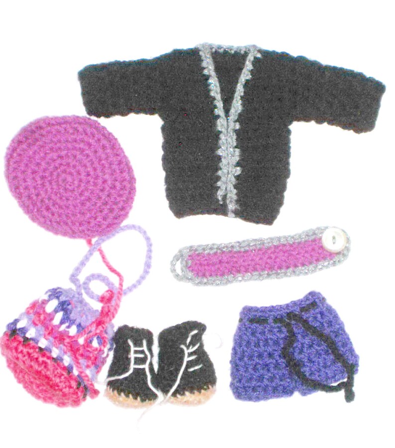 Poupée au crochet motif perlé, poupée Amigurumi vêtements de poupée motif au crochet PDF, motif au crochet fille amigurumi, tutoriel de poupée image 7