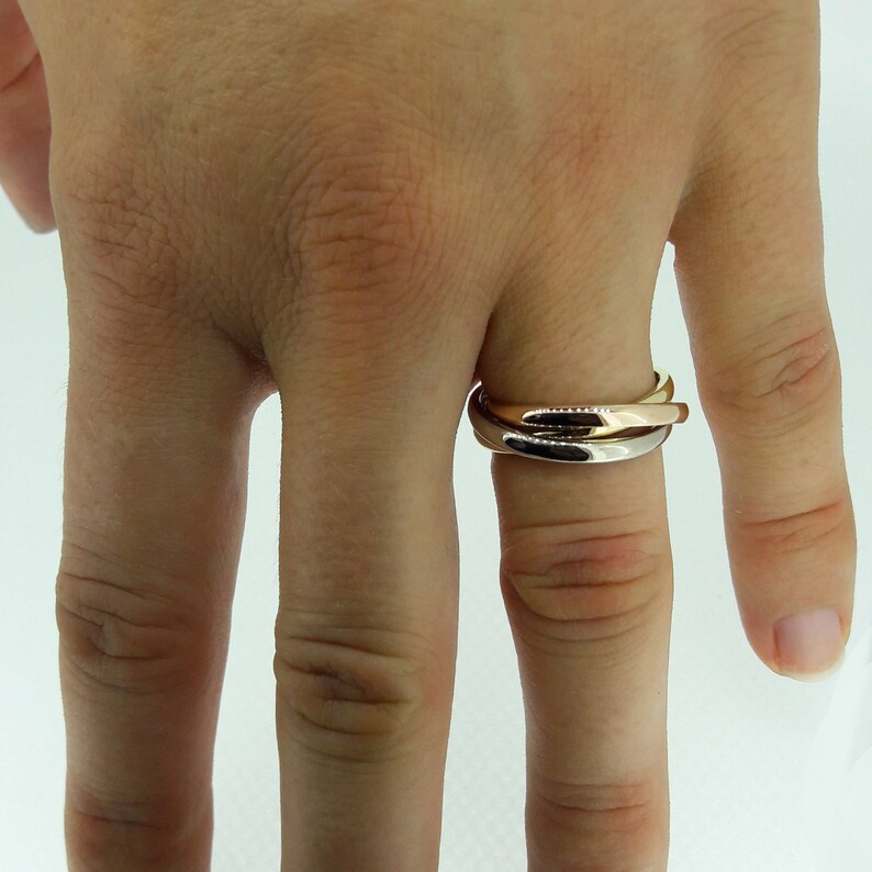 Russian Wedding Ring 18ct gold Etsy
