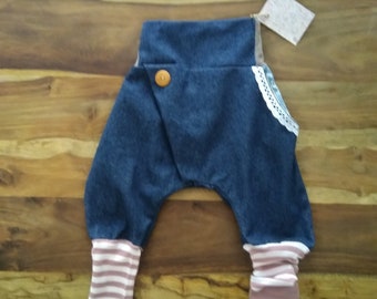 Pièce unique, bloomer jeans confortable, pantalon de croissance 86/92