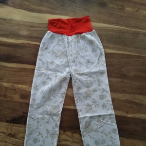 Upcycling trousers, culottes with matching shirt, size. approx. 122/128 image 1