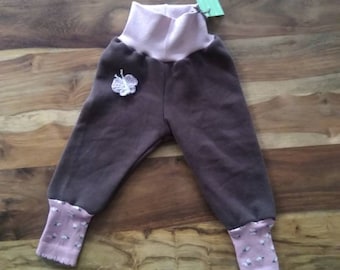 Upcycled grow with me baby pants