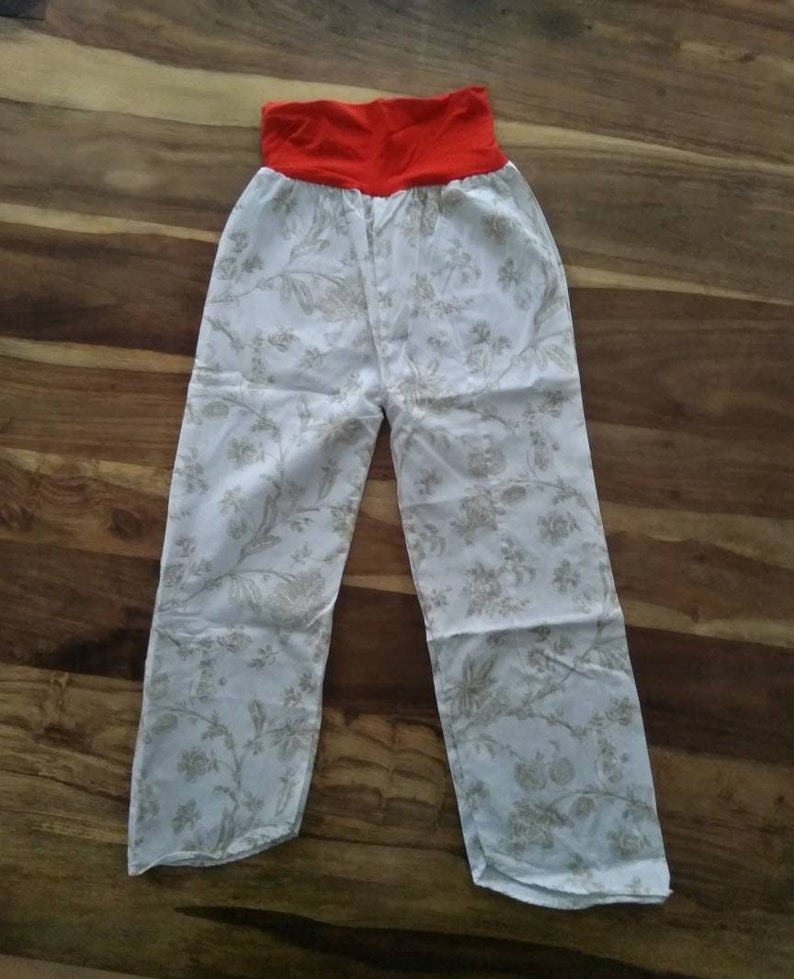 Upcycling trousers, culottes with matching shirt, size. approx. 122/128 image 1