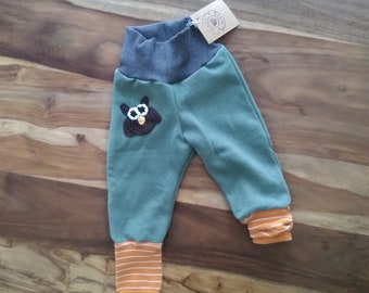 Upcycled grow with me baby pants