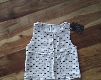 Upcycling top, summer shirt children's size. 86