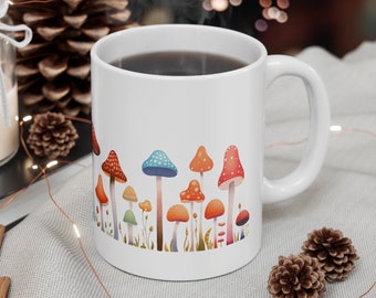 Mushroom Mug, Mushroom Coffee Mug, Mushroom Decor, Magic Mushroom, Frog Mug, Christmas Mug, Coffee Mug, Ceramic Mug, Tea Mug, Moon Mug