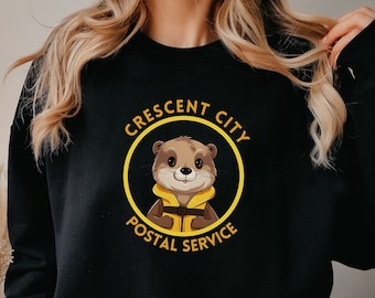 Crescent City Postal Service Sweatshirt Crescent City Otter Sarah J Maas Messenger Otter Fitzroy Brookings Otter, Sarah J Maas, ACOTAR