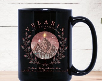 Velaris ACOTAR Mug, Velaris City Of Starlight, The Night Court Mug, SJM Merch Gift, Court of Dreams, Rhysand,  SJM Fans