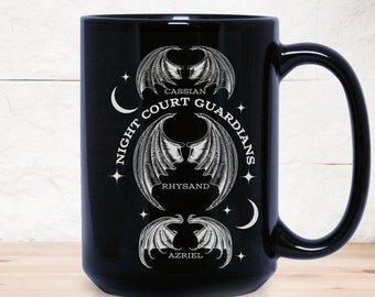 ACOTAR Bat Boys Mug SJM Fans, The Night Court Mug, Illyrians of the Night Court, A Court of Thorn and Roses Court, Cassian general commander