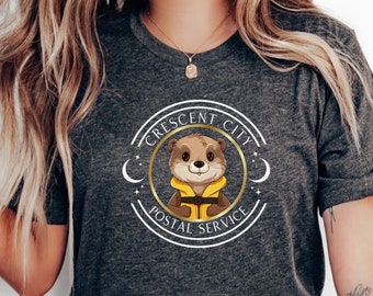Crescent City Postal Service Shirt, Messenger Otter Shirt, Fitzroy Brookings Otter, Sarah J Maas, ACOTAR merch