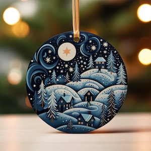 Scandinavian Christmas Ornaments Winter Folk Art Gift Norwegian Christmas Home Decor European Gifts Nordic Folk Art Christmas Gift