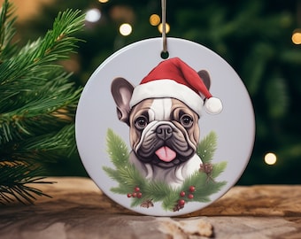 French Bulldog Ornament, Frenchie Ornament, French Bulldog Gift, Frenchie Lover, Frenchie Owner, French Bulldog Owner, Christmas Ornament