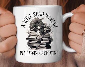 Book Lover-mok | Bibliotheekmok Dangerous Woman, 15 oz