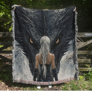 Fourth Wing Inspired Blanket SJM Merch Fantasy Wall Art Throw Blanket TOG Acotar Booktok Reading Blanket Book Nook Decor Gift For Reader