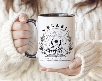 Velaris ACOTAR Mug, Velaris City Of Starlight, The Night Court Mug, SJM Merch Gift, Court of Dreams, Rhysand,  SJM Fans