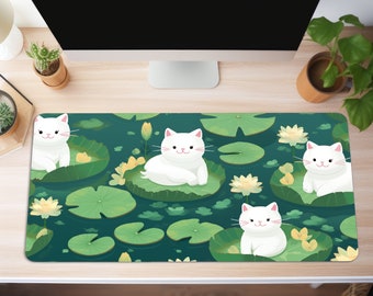 Tappetino da scrivania simpatico gatto, tappetino da scrivania per animali, tappetino per mouse da gioco, tappetino per mouse grande, tappetino da scrivania anime, tappetino da scrivania per lavoro, gioco ufficio casa, regalo per gli amanti dei gatti