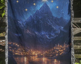 Velaris Night Court Blanket, SJM Merch Fan Gift, Night Court Blanket, Book Nook Gift, Bookish Gift, Gift for Book Lovers, Library Gift