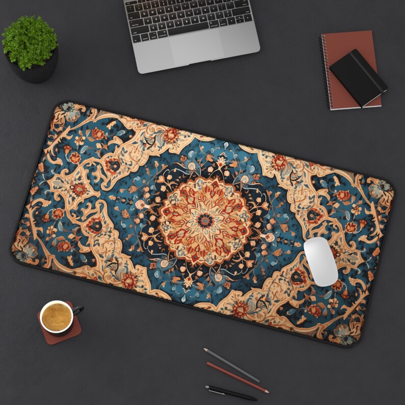 Desktop Rug Persian Rug Desk Mat, Man Cave Desk Decor Aesthetic, XL Mousepad, Movie ...