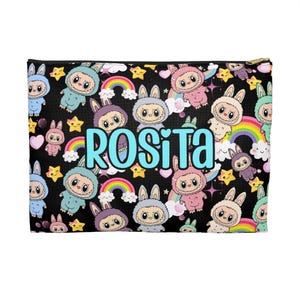 Custom Labubu Pencil Bag with Adorable Anime Characters, Back To School, Girls Bag, Fun Travel Bag, Birthday Gift for Children