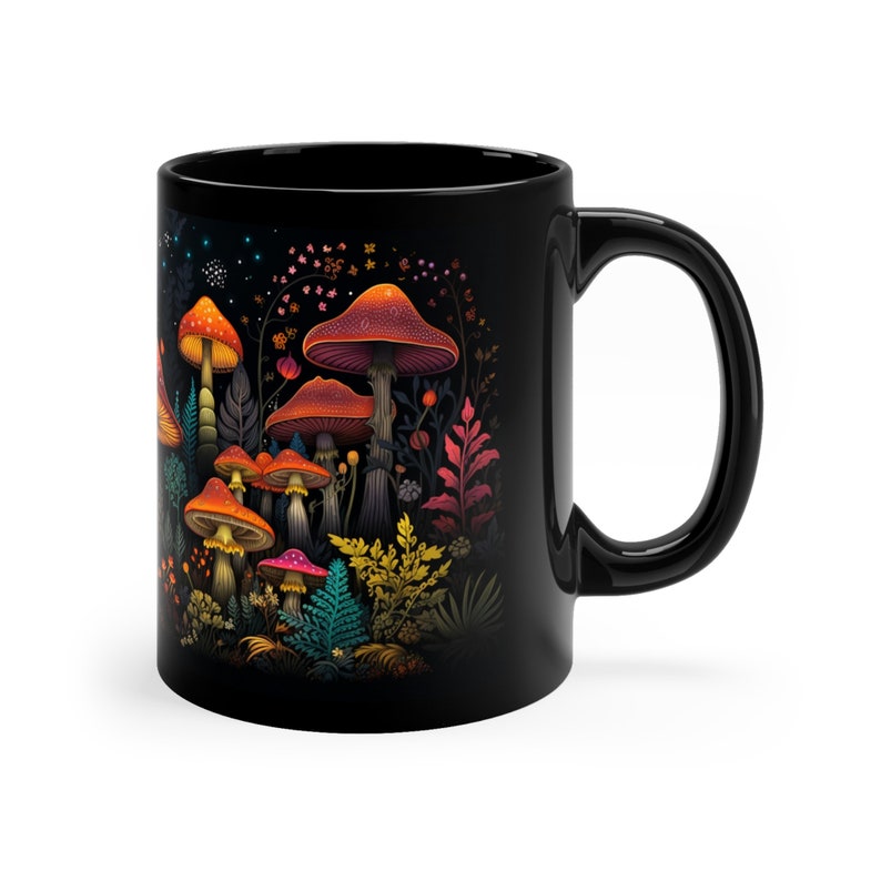 Mushroom Mug, Halloween Coffee Mug, Mushroom Decor, Magic Mushroom, Frog Mug, Christmas Mug, Coffee Mug, Ceramic Mug, Tea Mug, Moon Mug image 3