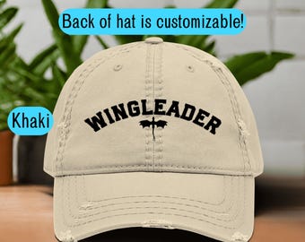 Geborduurde Basgiath War College gewassen hoed, vierde vleugel geborduurde hoed, Xaden Riorson, Dragon Rider-hoed, Romantasy Reader Bookish Gift Cap