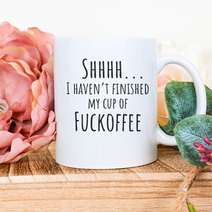 Funny Coffee Mug, Coworker Gift, Boss Gift, Sarcastic Mug, Funny Mug For Woman, Christmas Mug, Mom Mug Funny, Fuckoffee Mug, Adult Mug