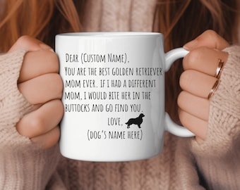Golden Retriever Gift Golden Retriever Mug Dog Mom Gift Golden Retriever Lover Gift Custom Dog Mug Personalized Gift Personalized Dog Mug