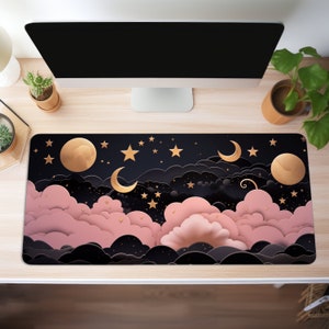 Cute Kawaii Desk Mat, Desk Mat, Gaming Mouse Pad, Large Mousepad, Anime Desk Mat, Desk Pad for Work, Game Office Home XL, Cat Lover Gift