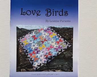 Printed Quilt Pattern - Love Birds