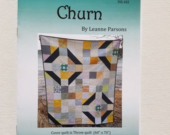 Triple Churn Dash Quilt Block Pattern Download - Etsy