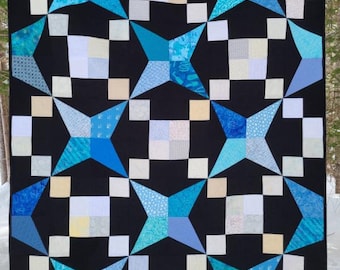 Stand Out Starburst Quilt Pattern: Baby, Throw & Queen Sizes (PDF Pattern)