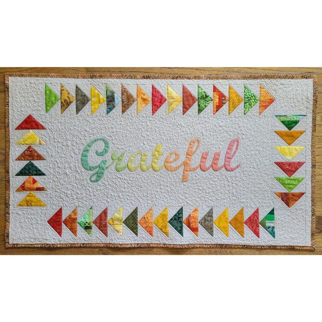 PDF Quilt Pattern - Grateful Table Runner - Etsy