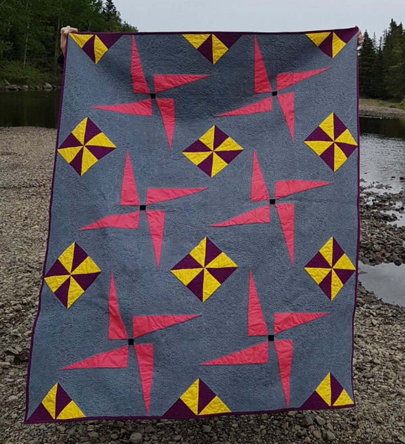 Pinwheel Whirl PDF Quilt Pattern image 1