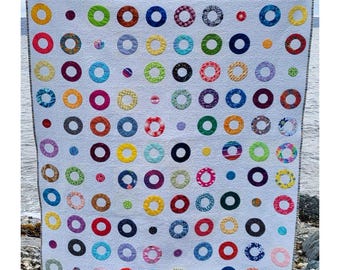 Donut Time Quilt Pattern: Baby & Throw Sizes (PDF)