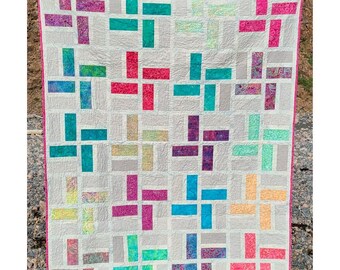 Sparkler Quilt Pattern – Beginner-Friendly Scrap Quilt (Printed Pattern)