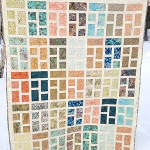 PDF Quilt Pattern Formal Garden Baby quilt, throw quilt and queen quilt size options included image 4